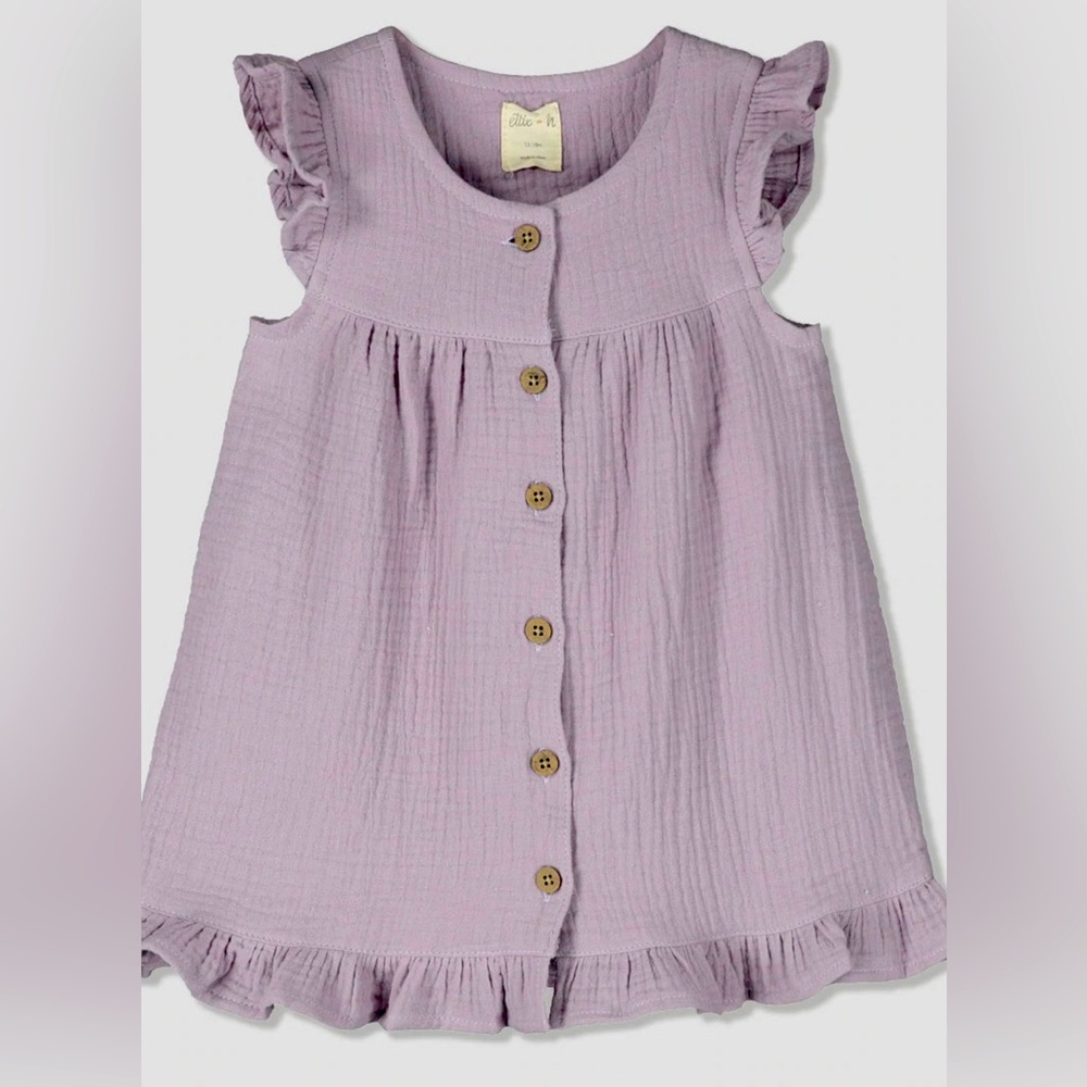 Ettie H purple gauze dress size 4 years